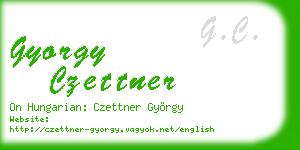 gyorgy czettner business card